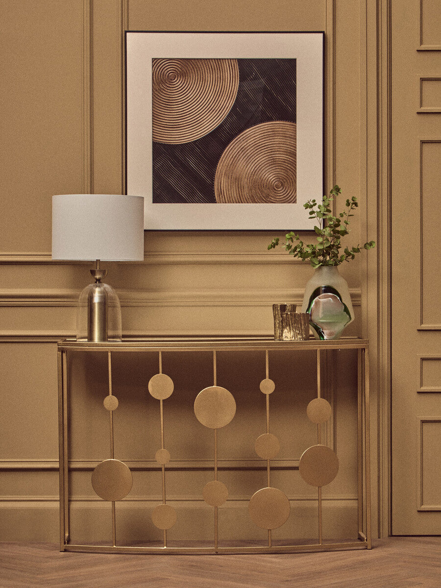 Orsina Akola Gold Tealight Holders – Set of 2 Trunk-Inspired Decor