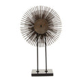 Orsina Mirano Black Quill Sculpture – Gold Tipped Decor with Granite Base