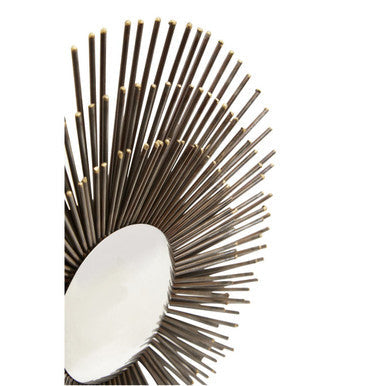Orsina Mirano Black Quill Sculpture – Gold Tipped Decor with Granite Base