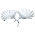 Orsina Ginkgo Leaf Silver Decorative Dish | Jewelry & Trinket Tray