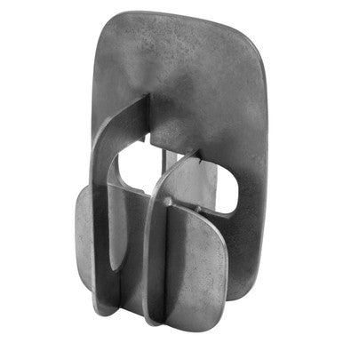 Orsina Prato Abstract Sculpture | Black Nickel Textured Modern Decor