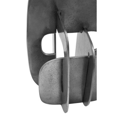 Orsina Prato Abstract Sculpture | Black Nickel Textured Modern Decor