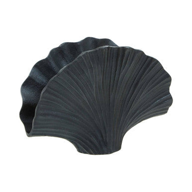 Orsina Danna Small Grey Ginkgo Leaf Decorative Sculptural Vase