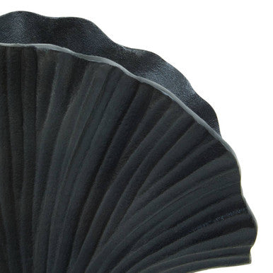 Orsina Danna Small Grey Ginkgo Leaf Decorative Sculptural Vase