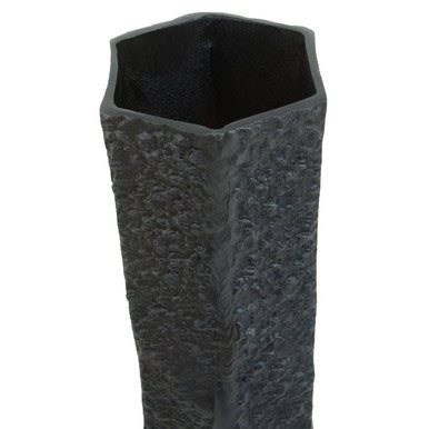 Orsina Dante Large Grey Textured Vase – Sculptural Contemporary Decor