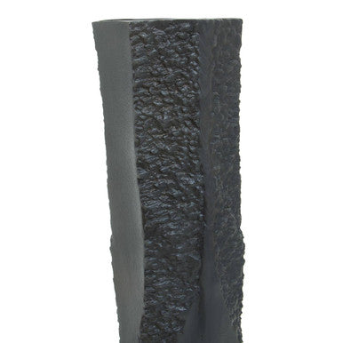 Orsina Dante Large Grey Textured Vase – Sculptural Contemporary Decor