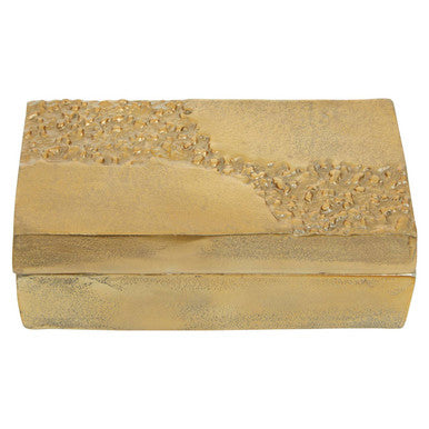 Orsina Dante Gold Textured Trinket Box – Luxury Jewellery Storage