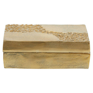 Orsina Dante Gold Textured Trinket Box – Luxury Jewellery Storage