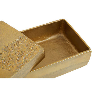 Orsina Dante Gold Textured Trinket Box – Luxury Jewellery Storage