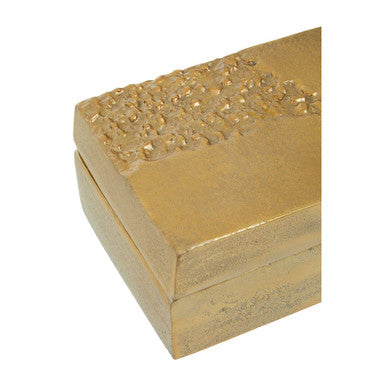 Orsina Dante Gold Textured Trinket Box – Luxury Jewellery Storage