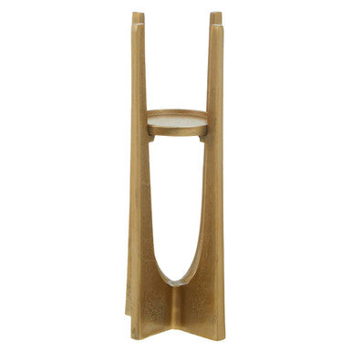 Orsina Dante Gold Candle Holder – Small Distressed Aluminium Decor
