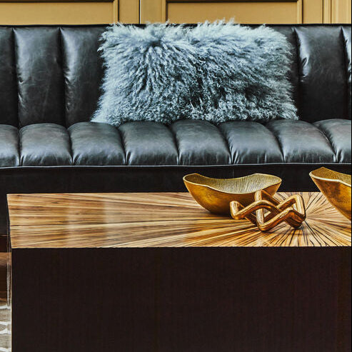 Orsina Gold Rough Sculpture – Interlinked Aluminium Modern Decor