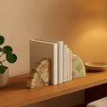 Orsina Oleena Onyx Bookends – Set of 2 Natural Stone Shelf Organizers