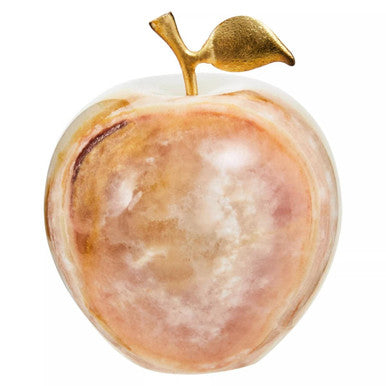 Orsina Oleena Onyx Decorative Apple with Gold Stem – Luxury Home Decor
