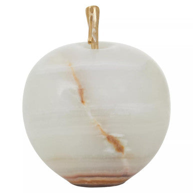 Orsina Oleena Onyx Decorative Apple with Gold Stem – Luxury Home Decor