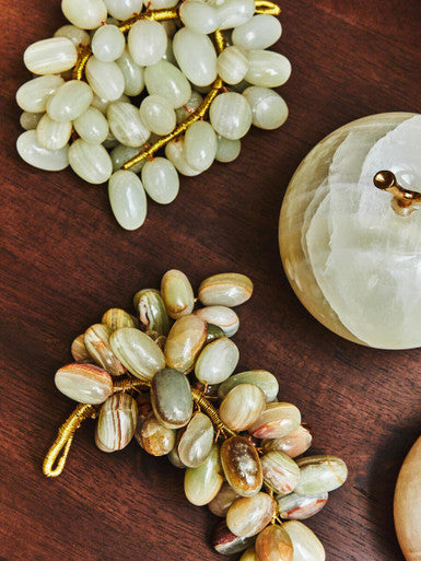 Orsina Oleena Onyx Decorative Apple with Gold Stem – Luxury Home Decor
