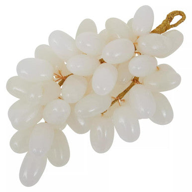 Orsina Oleena White Onyx Decorative Grapes with Gold-Tone Stem