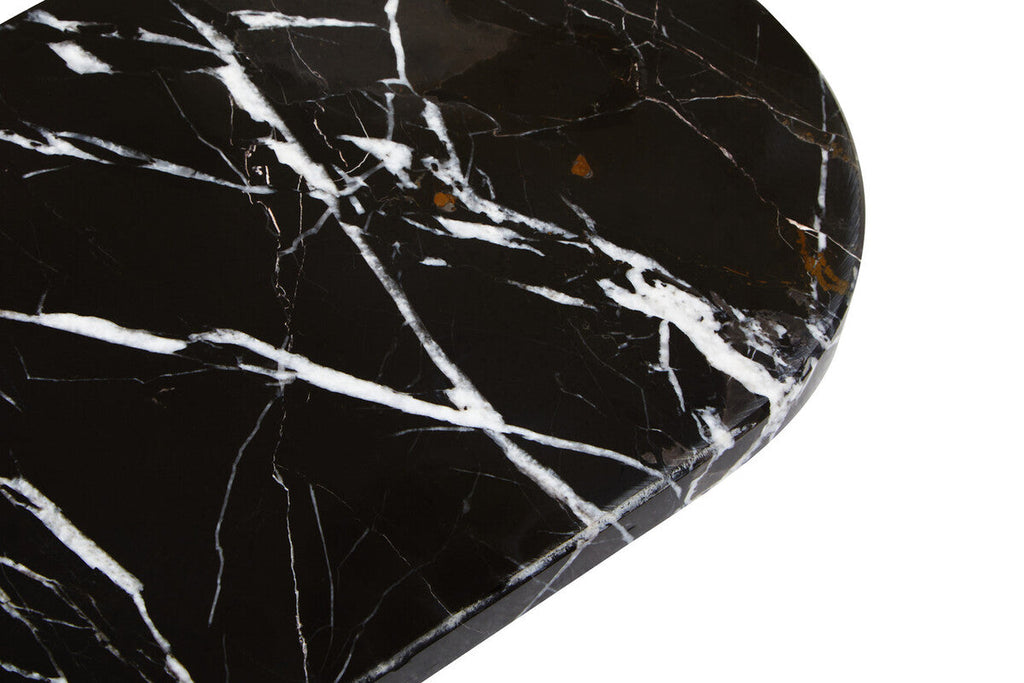Orsina Salmo Oval Black Marble Chopping and Serving Board