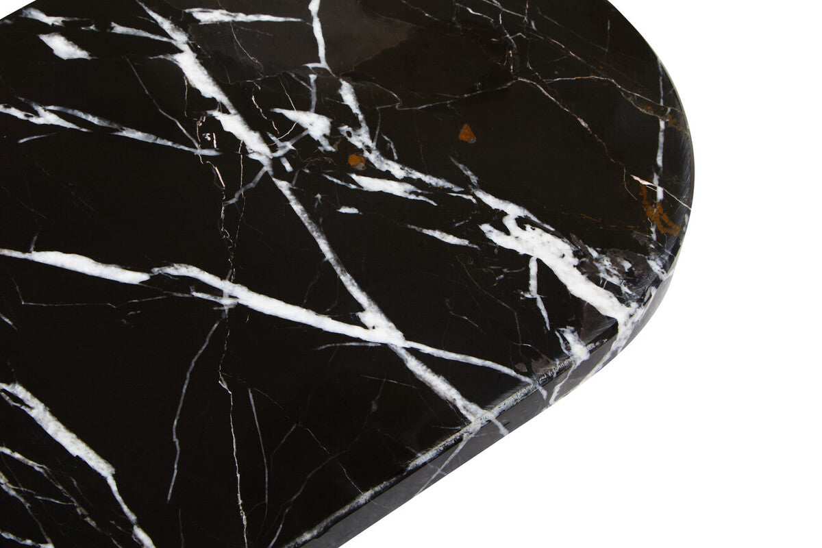 Orsina Salmo Oval Black Marble Chopping and Serving Board