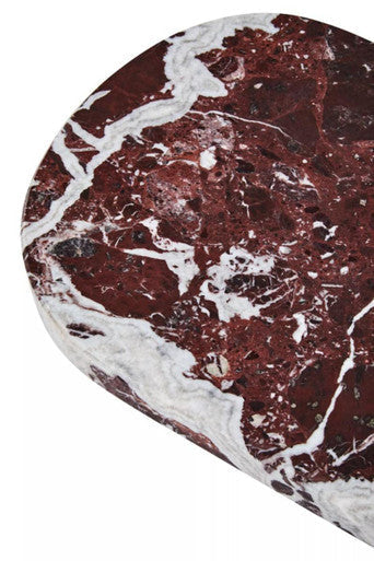 Orsina Salmo Red Marble Serving Board – Oval Stone Charcuterie Platter