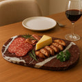 Orsina Salmo Red Marble Serving Board – Oval Stone Charcuterie Platter