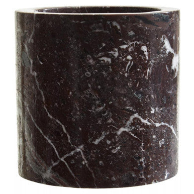 Orsina Salmo Red Marble Ice Bucket – Luxury Stone Barware Accessory