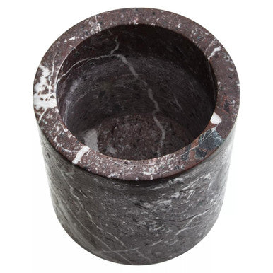 Orsina Salmo Red Marble Ice Bucket – Luxury Stone Barware Accessory