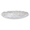 Orsina Salma Large Silver Lotus Leaf Plate – Aluminium Decorative Tray