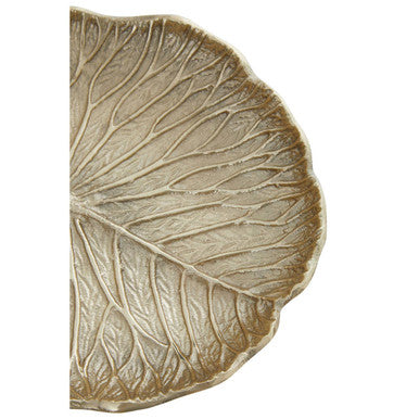 Orsina Salma Small Gold Lotus Leaf Plate – Aluminium Trinket Dish