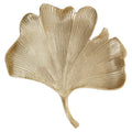 Orsina Large Ginkgo Leaf Decorative Dish – Antique Gold Aluminium