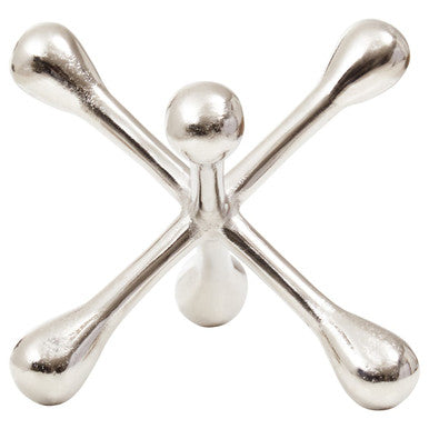 Orsina Silver Jack Sculpture – Handcrafted Aluminium Decorative Accent