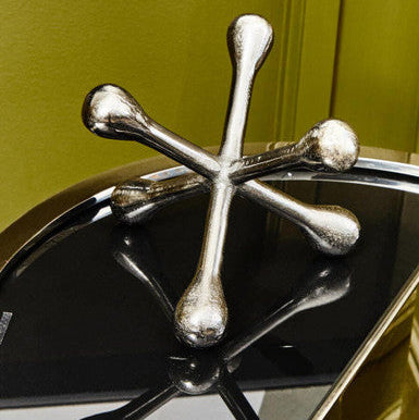 Orsina Silver Jack Sculpture – Handcrafted Aluminium Decorative Accent