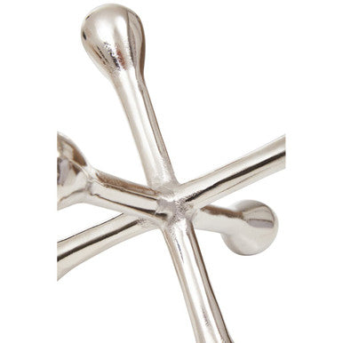 Orsina Silver Jack Sculpture – Handcrafted Aluminium Decorative Accent