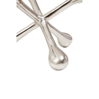 Orsina Silver Jack Sculpture – Handcrafted Aluminium Decorative Accent