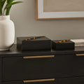 Orsina Roma Tortoise Shell Trinket Boxes – Set of 2 Storage Cases