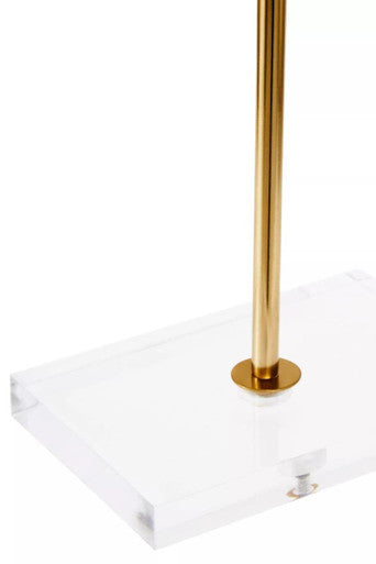 Orsina Gold Starburst Metal Sculpture on Clear Acrylic Stand