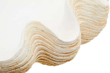 Orsina Byron Large Clam Shell Bowl – Coastal Sculptural Decorative Centerpiece