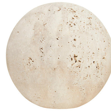 Orsina Tibor Travertine Decorative Spheres – Set of 3 Stone Deco Balls