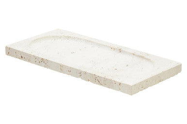 Orsina Tibor Travertine Rectangular Decorative Tray | Natural Stone