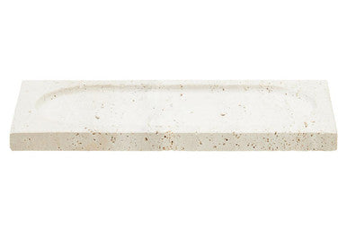 Orsina Tibor Travertine Rectangular Decorative Tray | Natural Stone
