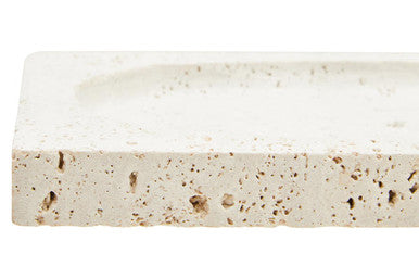 Orsina Tibor Travertine Rectangular Decorative Tray | Natural Stone