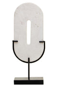 Orsina Tibor Large Travertine Stone Sculpture – Natural Cream & Tan