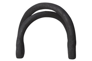 Orsina Deriva Abstract Geometric Sculpture – Black Textured Aluminium