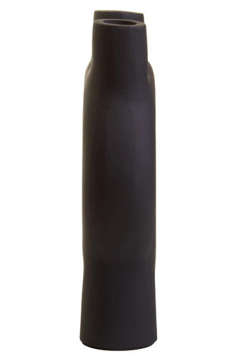 Orsina Matte Black Aluminium Taper Candle Holder – Small Geometric Stand