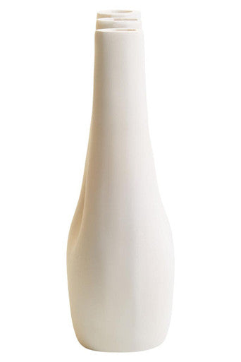 Orsina Large Cream Aluminium Vase – Sculptural Multi-Neck Decor