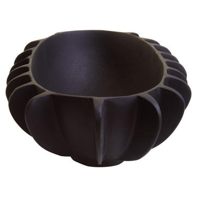 Orsina Hapax Matte Black Aluminium Oblong Bowl - Modern Decorative Tray