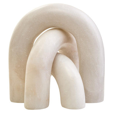 Orsina Nason White Marble Arch Sculpture – Modern Minimalist Decor
