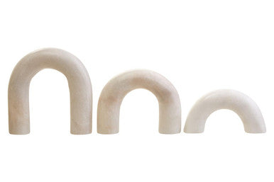 Orsina Nason White Marble Arch Sculpture – Modern Minimalist Decor