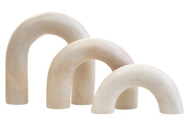 Orsina Nason White Marble Arch Sculpture – Modern Minimalist Decor