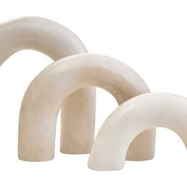 Orsina Nason White Marble Arch Sculpture – Modern Minimalist Decor